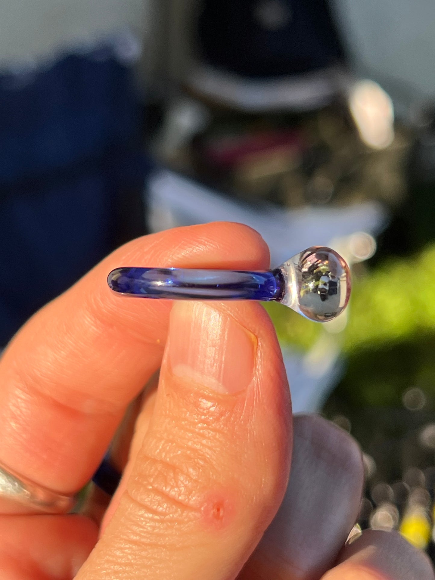 Ring size 4.5 - Blue, Shark mille (UV)