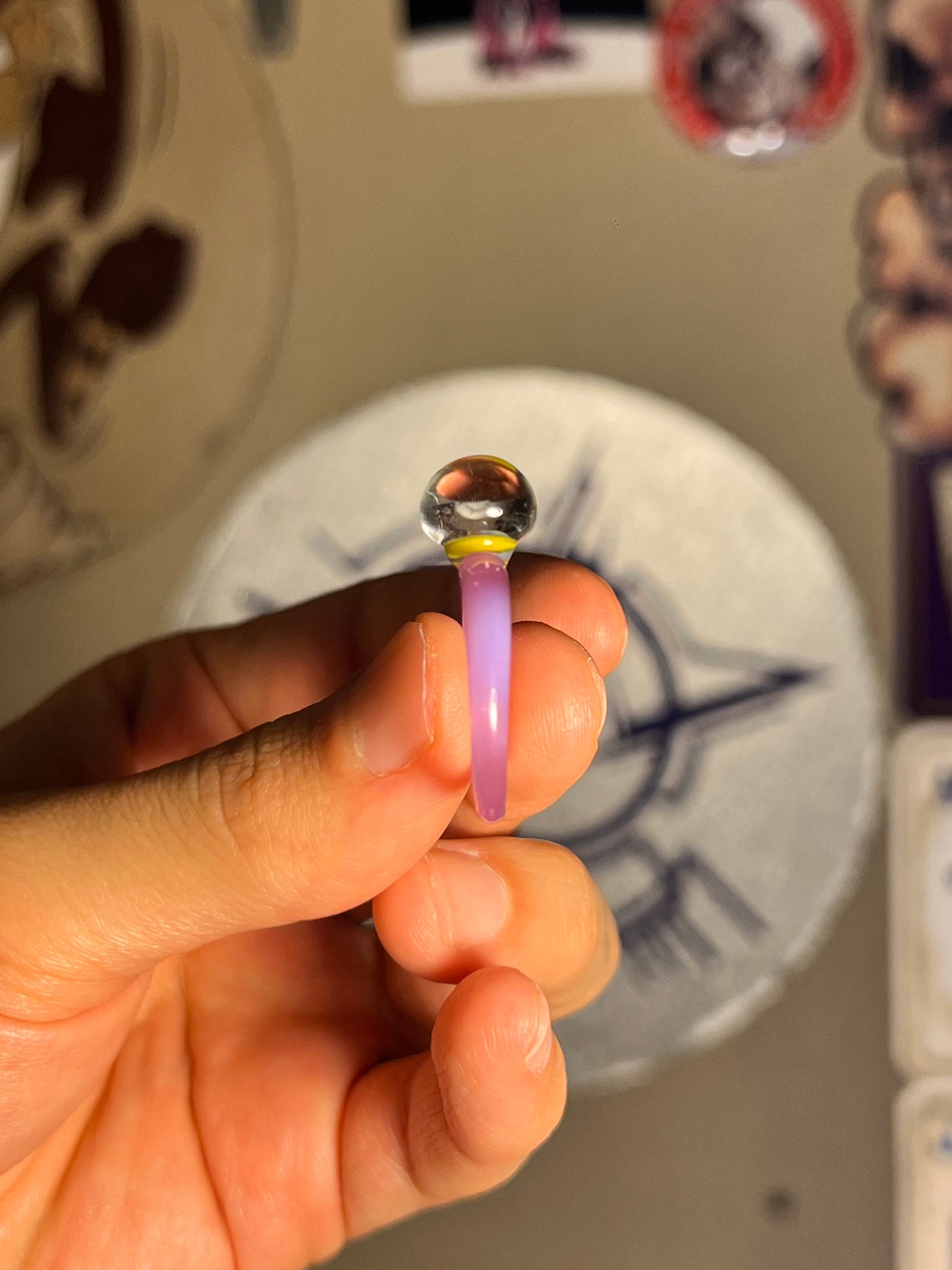 Ring size 7.5 - Hulk , 420 Mille (CFL/UV)