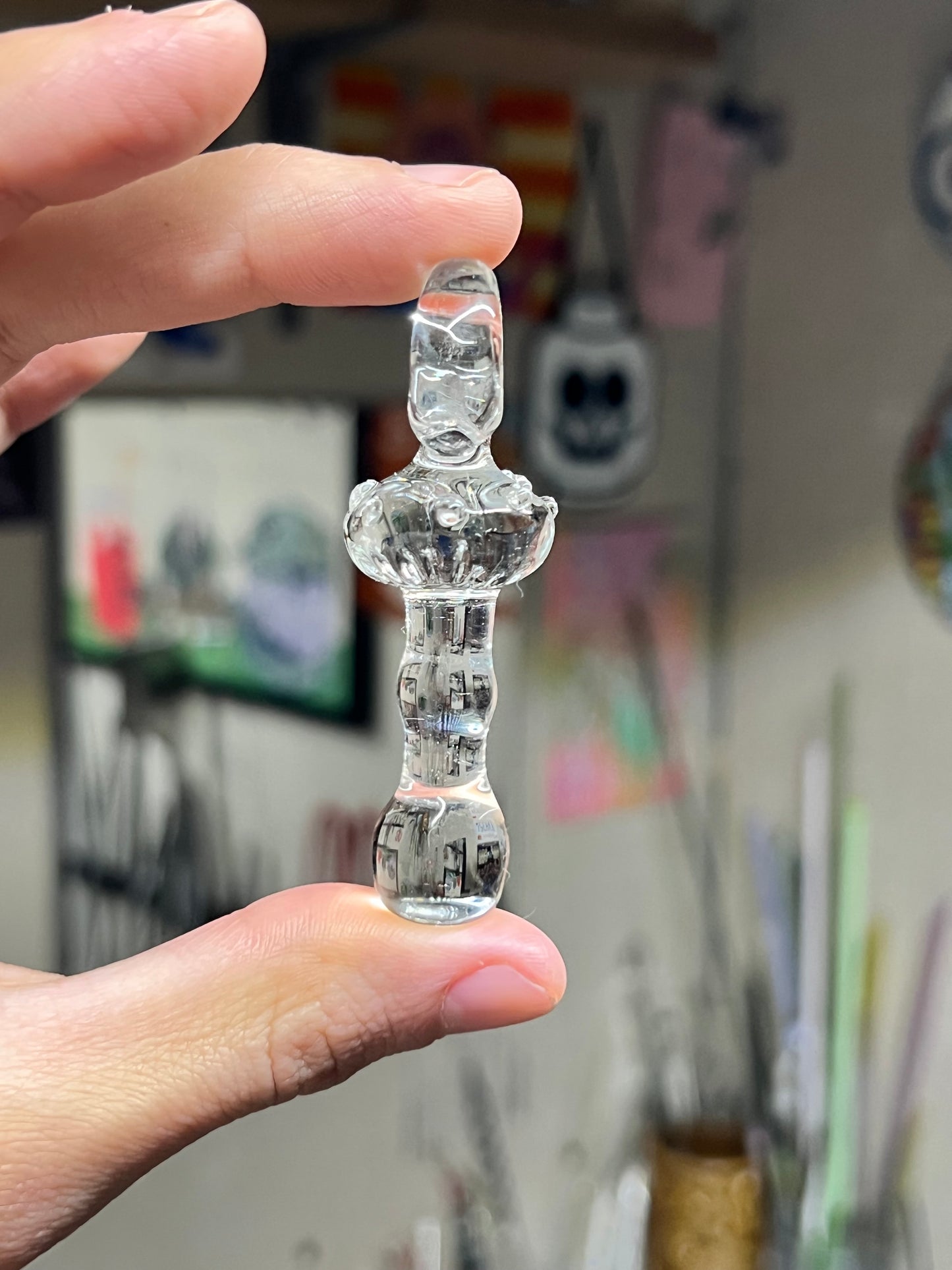 Pendant - Clear Mushroom