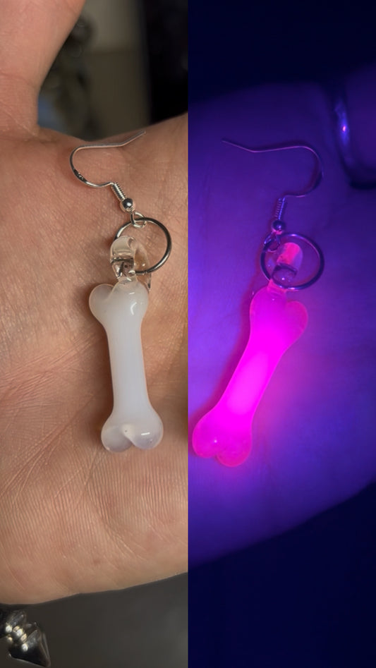 Earrings - bones (UV)