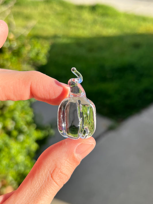 Sculpture - Clear Pumpkin