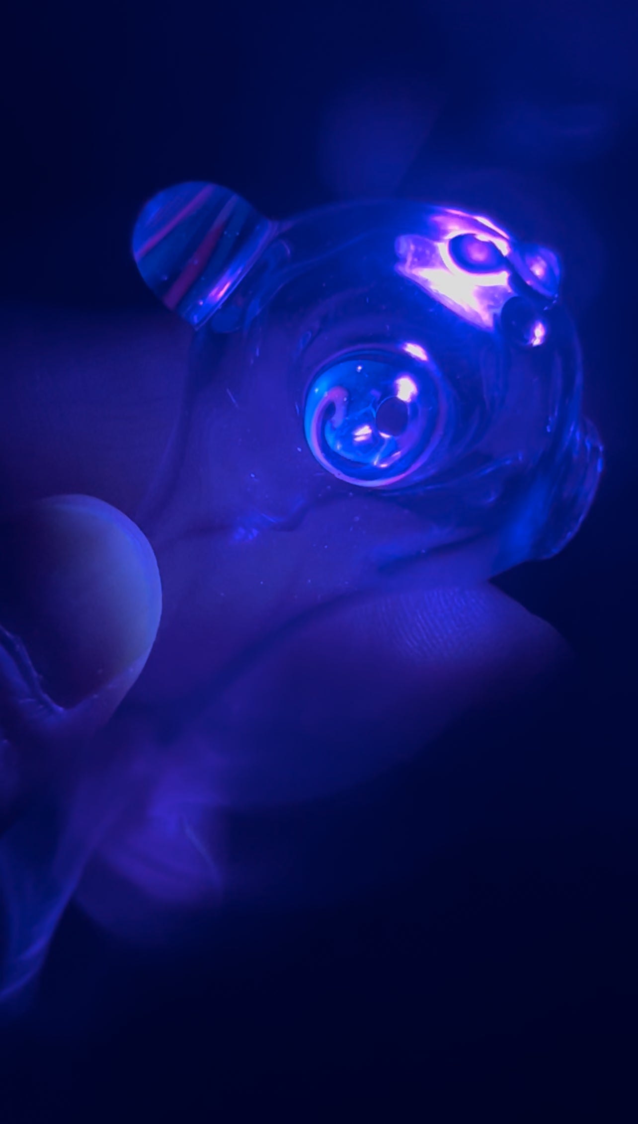 Pipe - Clear Spoon, Swirl accents (UV)