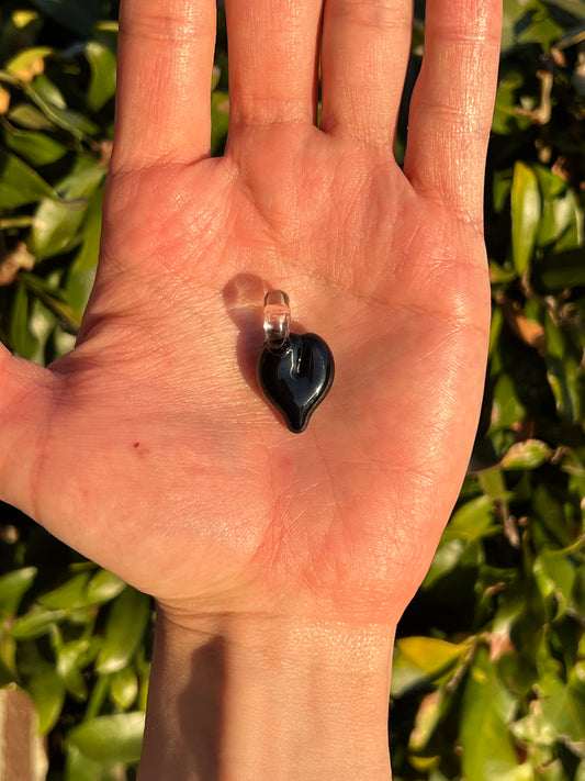 Heart Pendant - Onyx