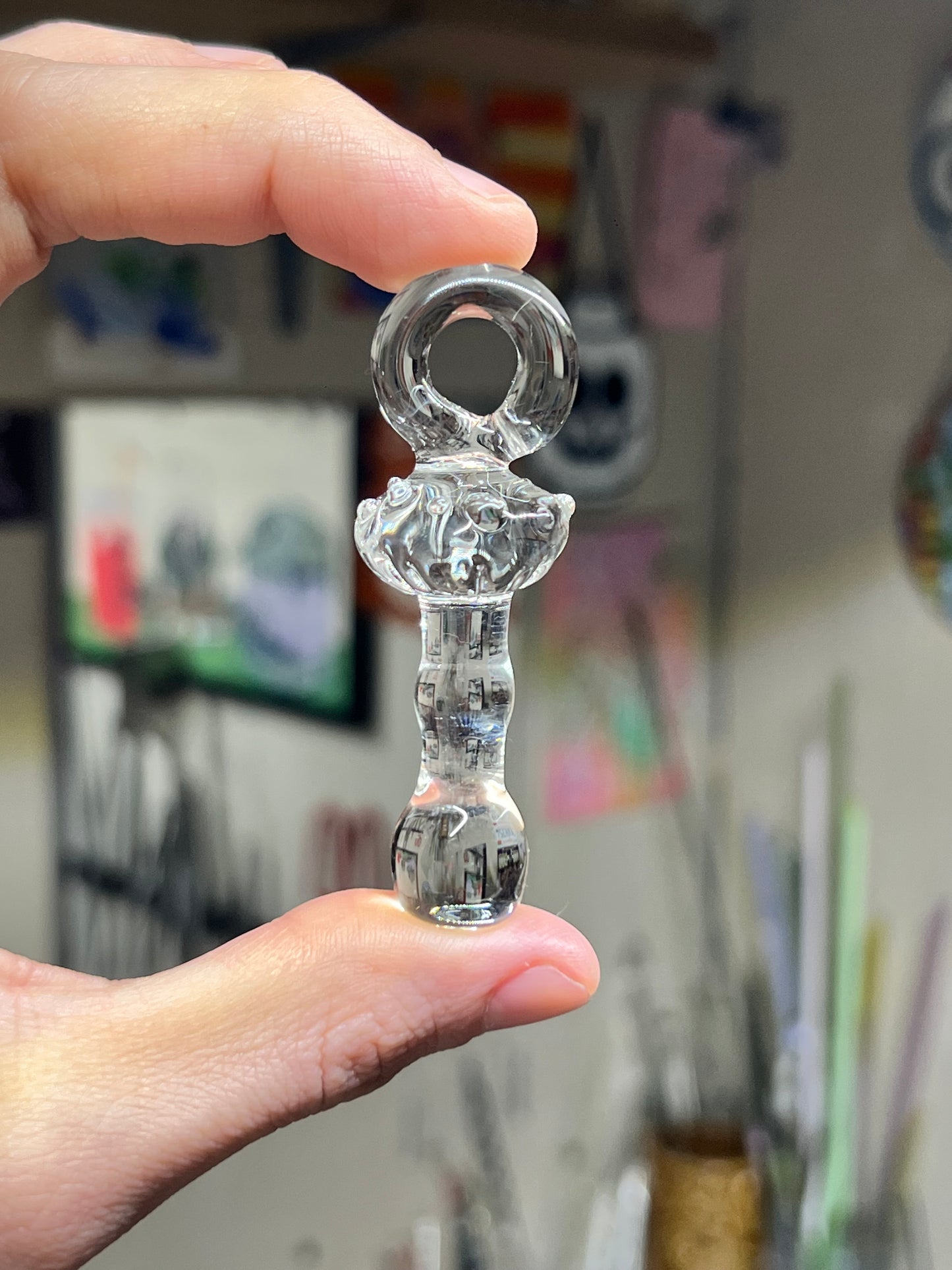 Pendant - Clear Mushroom