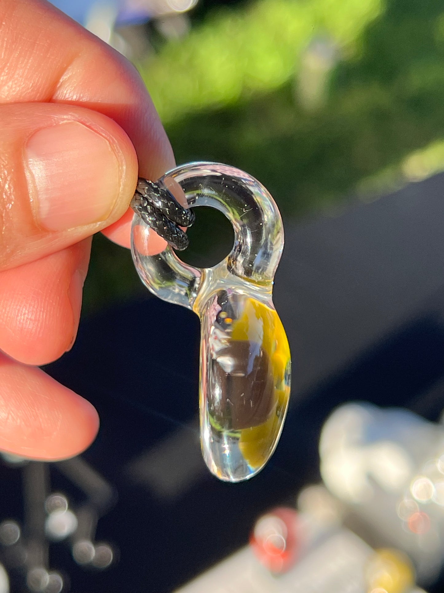 Pendant - sunflower implosion