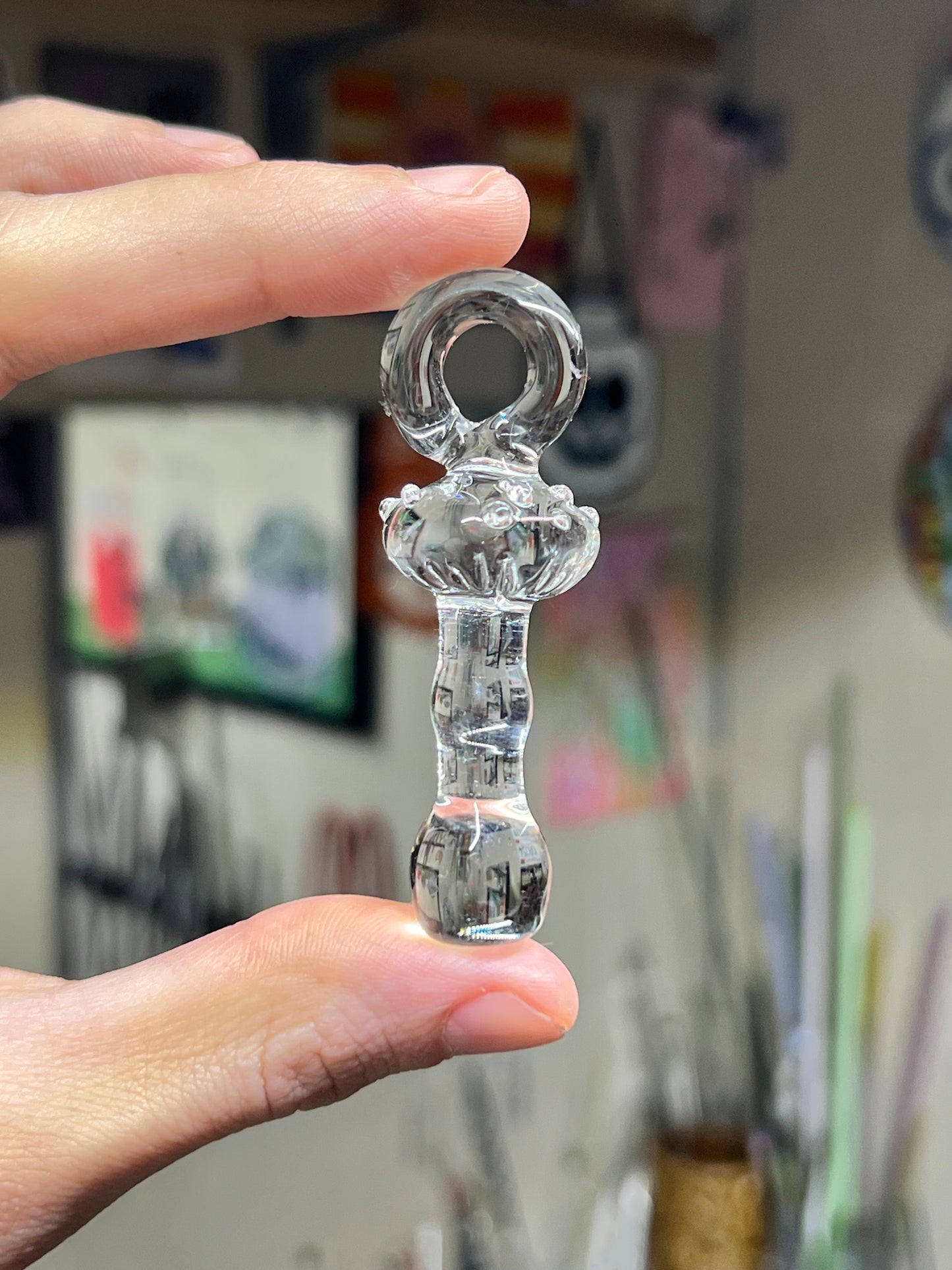 Pendant - Clear Mushroom