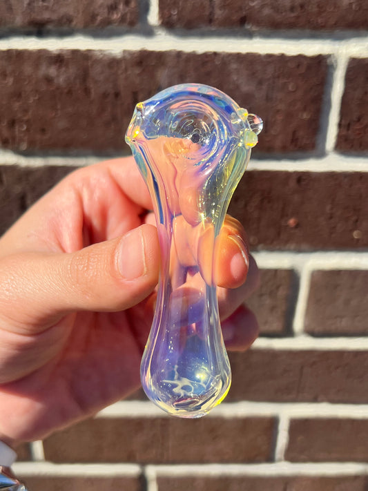 Pipe - Silver fumed clear spoon