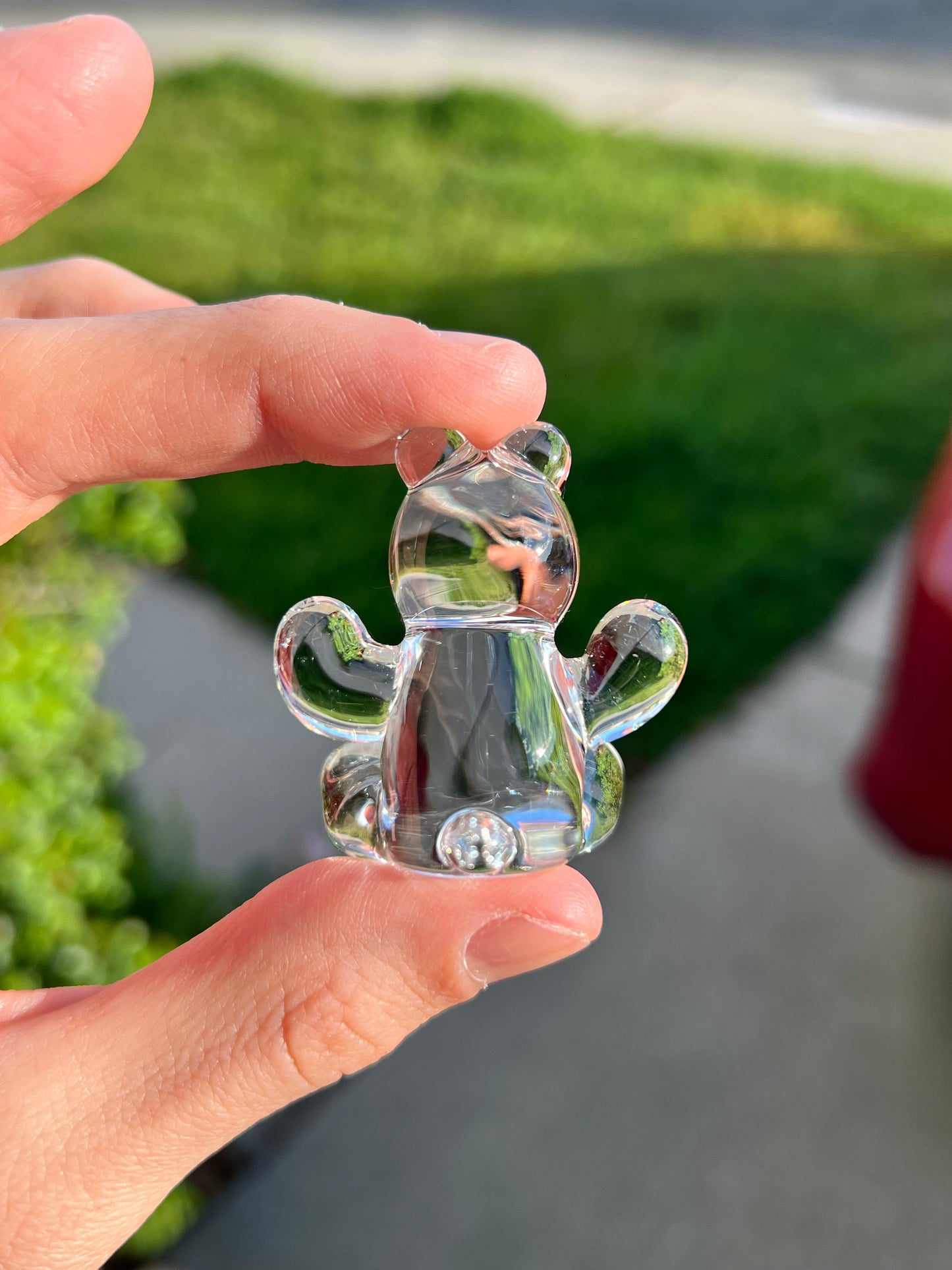 Sculpture - Clear Teddy Bear