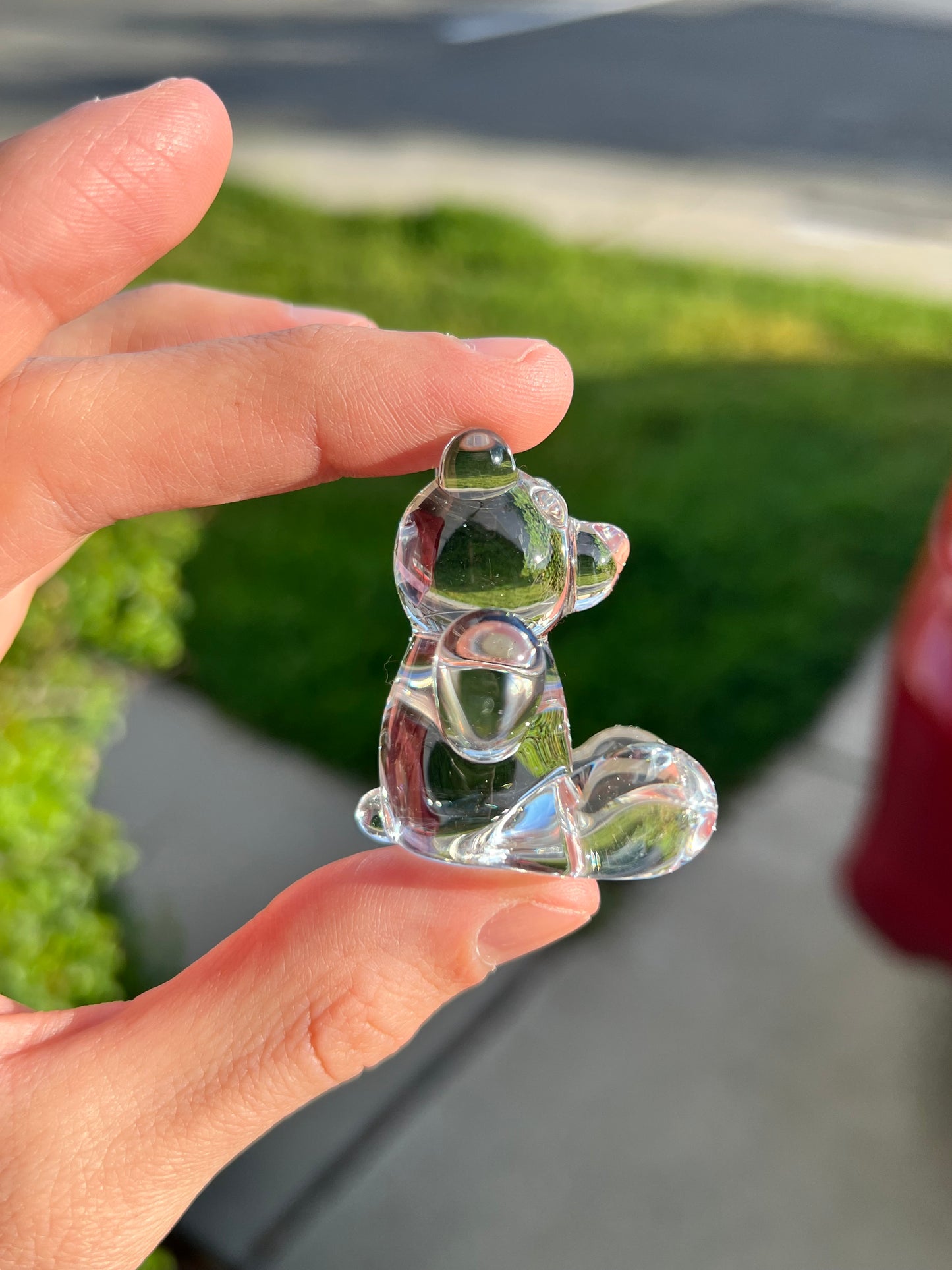 Sculpture - Clear Teddy Bear