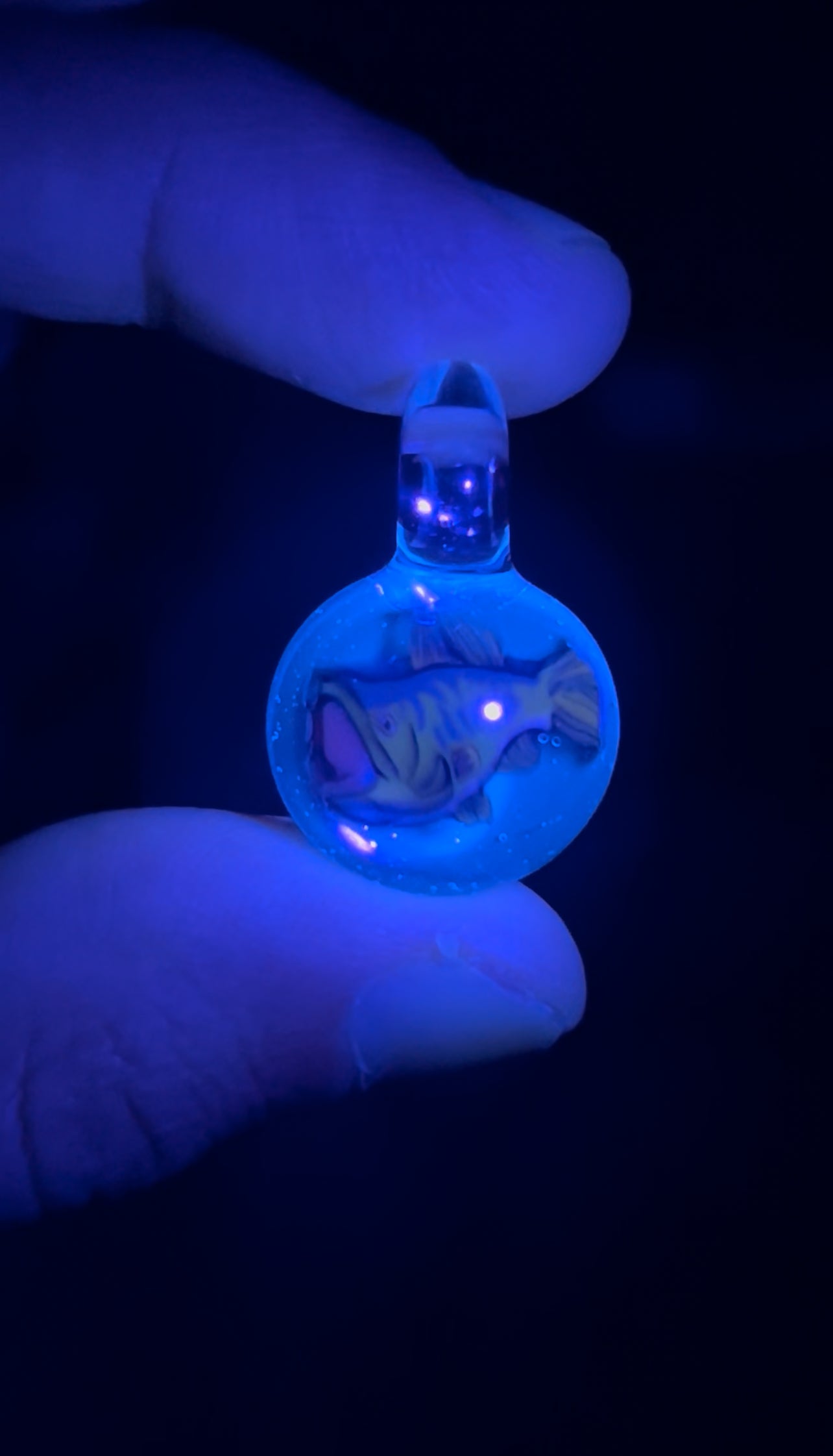 Pendant - Bass Mille, blue stardust / blu-v (UV)