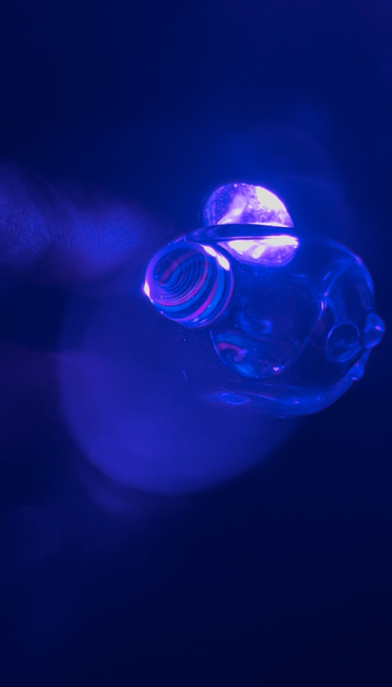 Pipe - Clear Spoon, Swirl accents (UV)