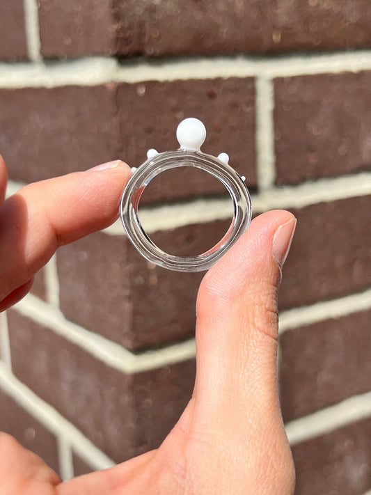 Ring size 12 Star White