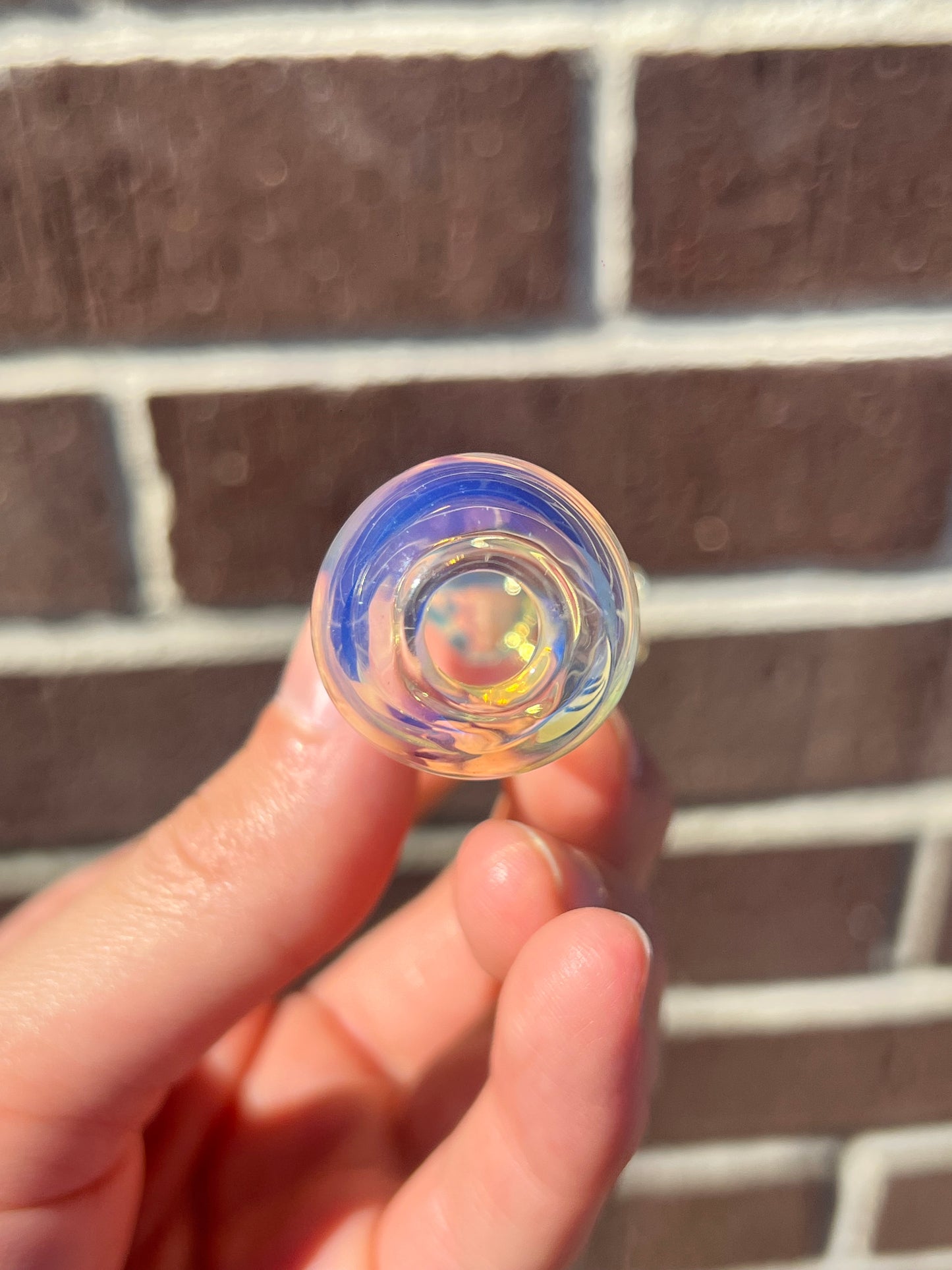 Pipe - Silver fumed clear spoon